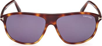 TOM FORD Prescott 60mm Kvadrat Günəş Eynəyi