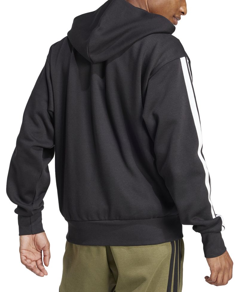 adidas Kişi Regular-Fit 3-Zolaq Tam Fermuarlı Fleece Huddi