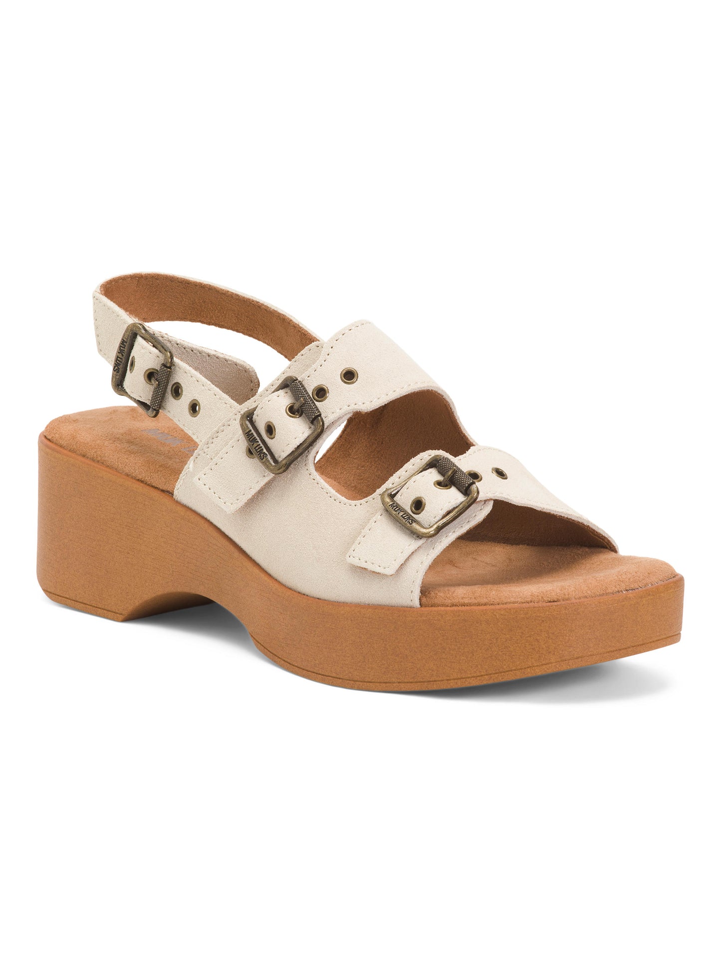 MUK LUKS Suede Calliope Arxa Cingir Platformalı Sandal