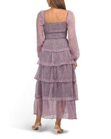 JACQUIE THE LABEL Claire Çiçəkli Naxış Maksi Geyim