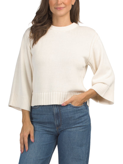 ARCHER CASHMERE Cotton Scottie Geniş Qol Sviter