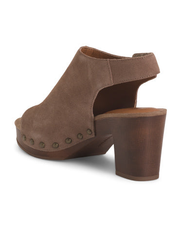 LUCKY BRAND Suede Haryra Açıq Burun Sandal