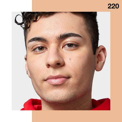 Maybelline Fit Me Mat + Gözeneksi Yağsız Maye Fondoten: Parlaklıq Nəzarəti, Orta Örtük, 220 Əbədi Beji YoxYox