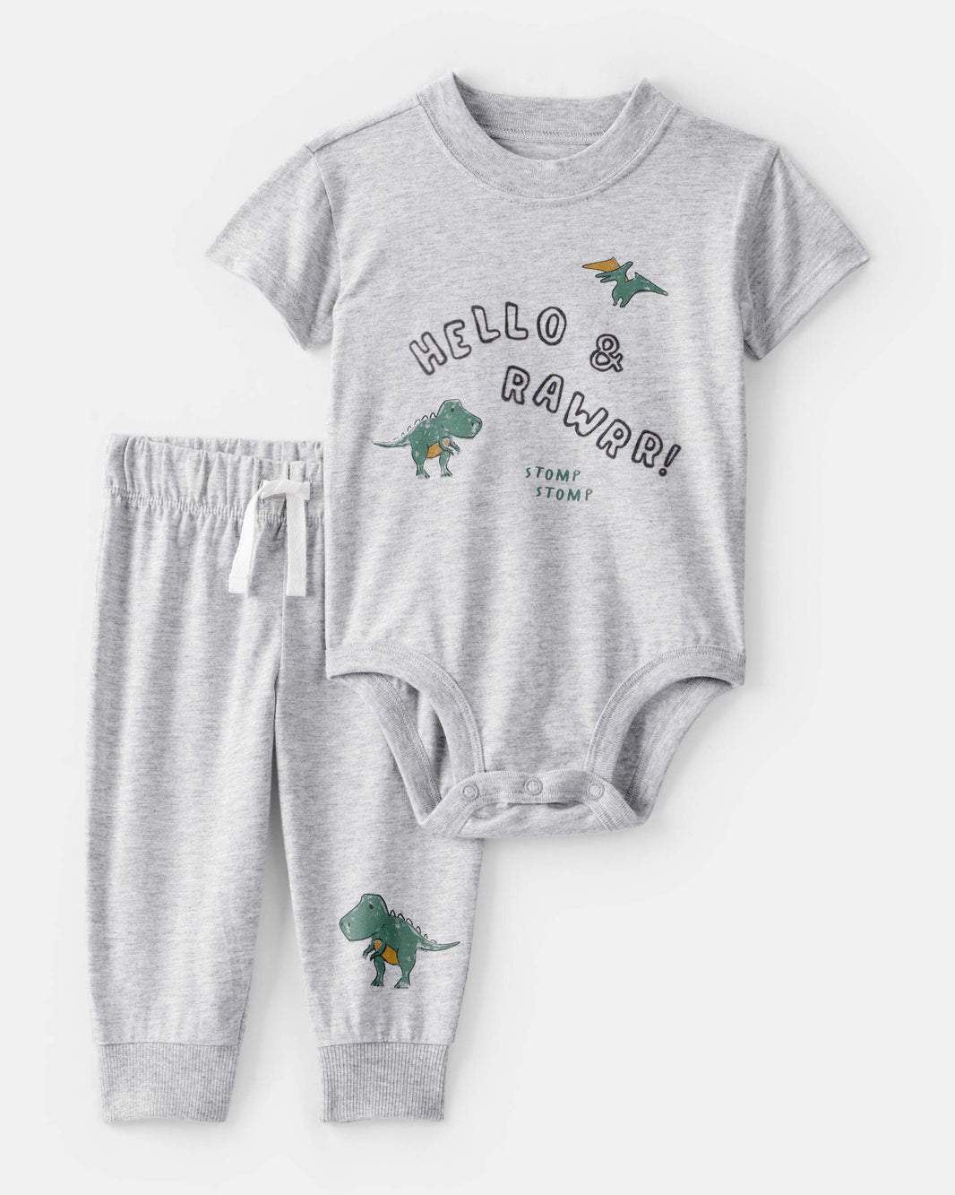 Carter's Körpə Oğlan Dinozavr Bodysuit və Şalvar Dəsti