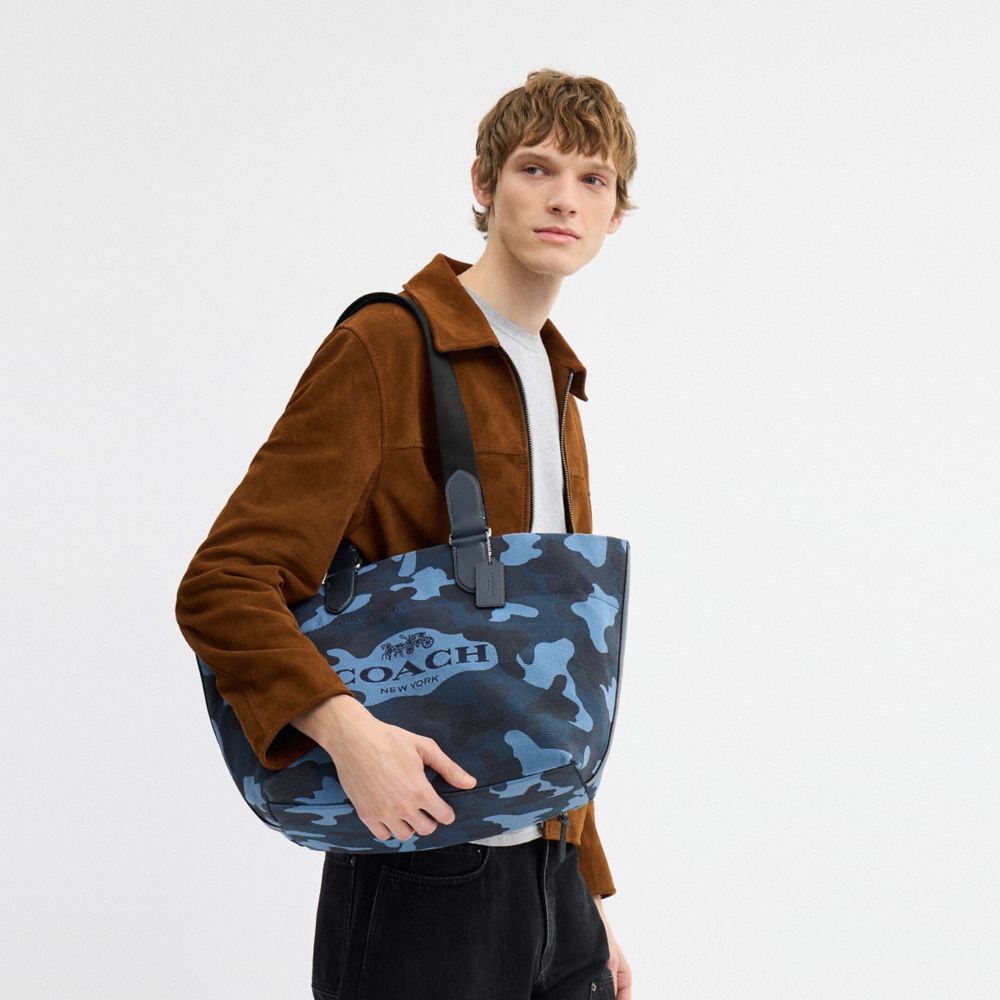 Coach Small Tour Tote Bag With Camo Print