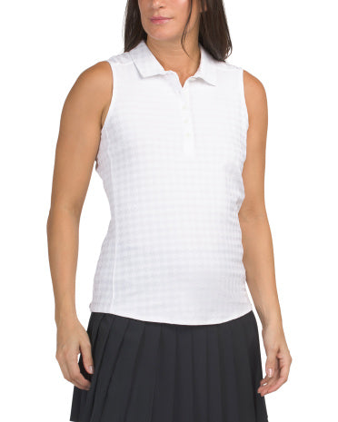 PUMA GOLF Houndstooth Kolsuz Polo