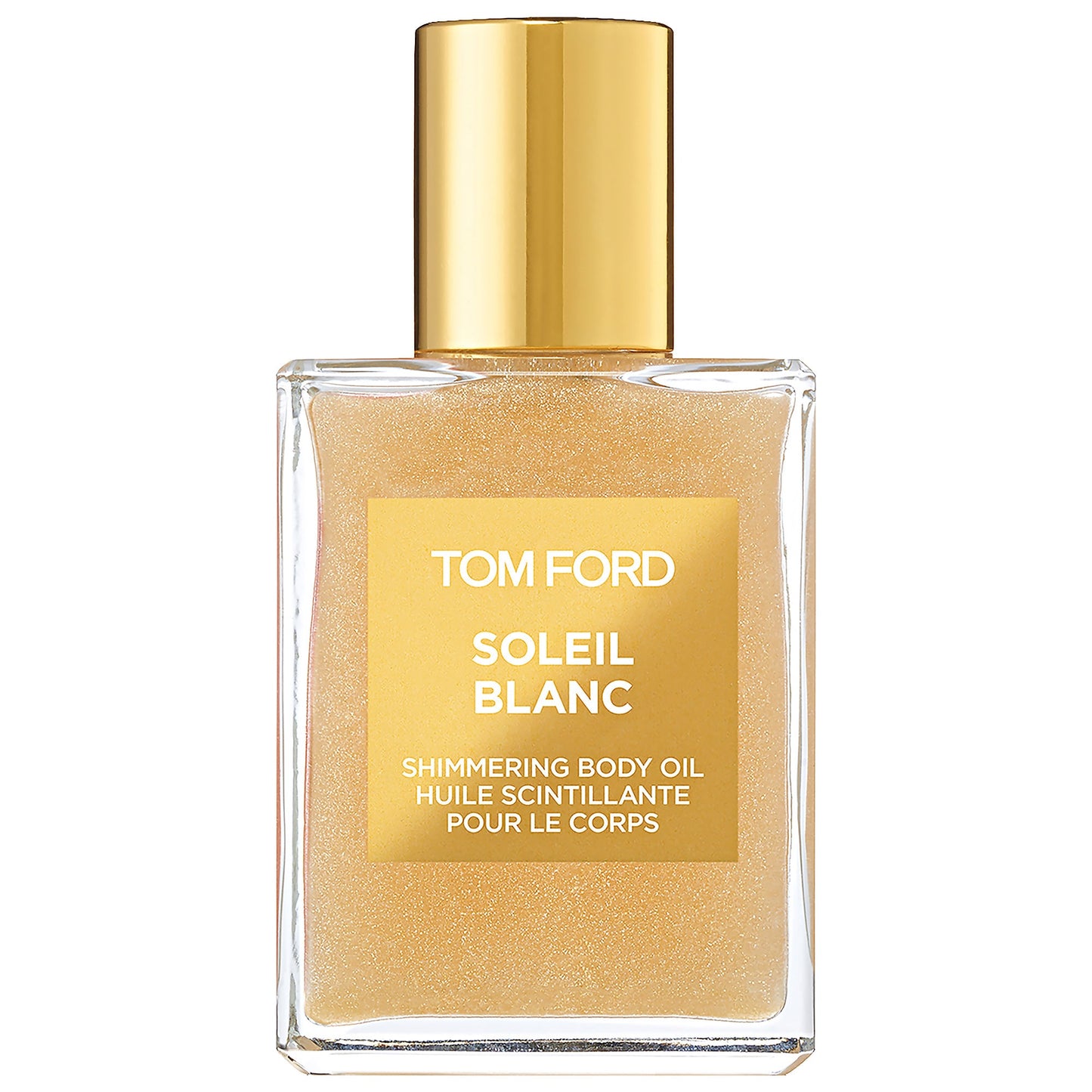 TOM FORD Mini Soleil Blanc Şimmərlə Bədən Yağı Amber və Bergamotla