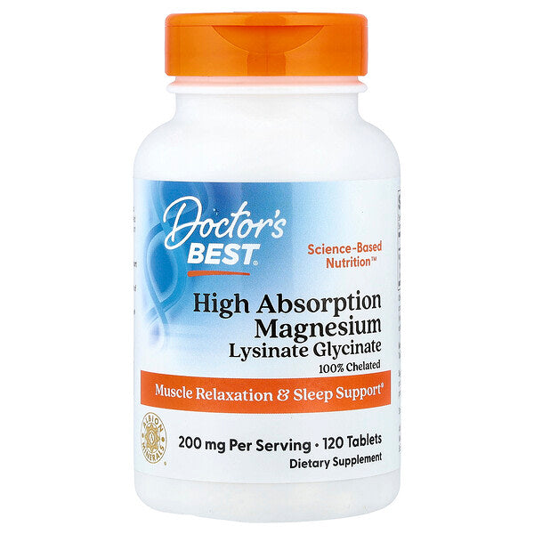 Doctor's Best Yüksək Udulma Maqnezium 120 Tablet