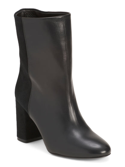 STUART WEITZMAN Made In Spain Dəri 5050 Strut Blok Topuqlu Çəkmə