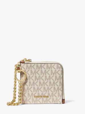 Michael Kors Jet Set Travel Signature Logo Zəncirlı Cüzdan