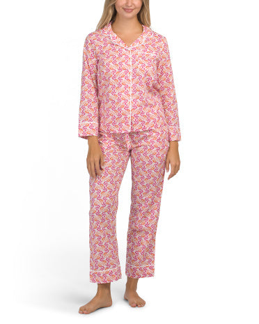 LIME TREE DESIGN Pambıq Yarpaq və Cücü Pijama Dəsti
