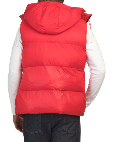 PAJAR Hyeon Yüngül Puffer Jilet Çıkarılabilir Başlıqla