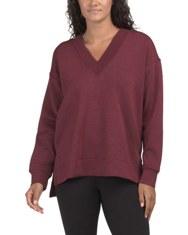 SPANX Brushed V-neck Tunic Top