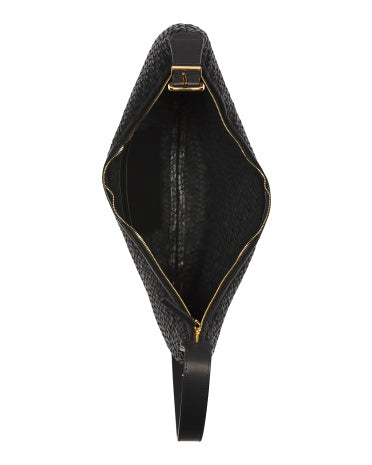 Leather Essentials Əyri Əl Toxunmuş Çanta