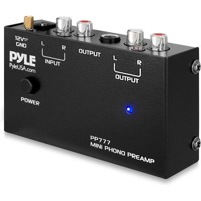 Pyle Phono Turntable Preamp Mini Elektronik Audio Stereo Preamplifier RCA Girişli PP777
