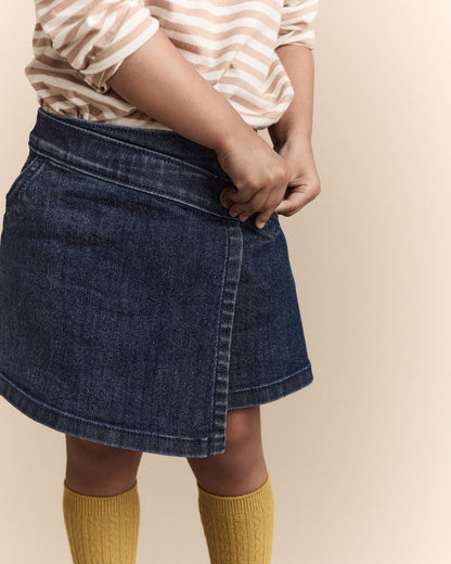 Carter's Körpə Qız Asimmetrik Denim Etək - Mavi