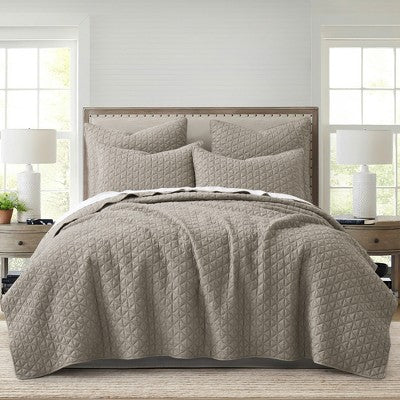 Rowan Tan King/Cal King Yataq Döşəməsi Dəsti - HomThreads by Levtex Home