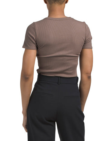 CYRUS Crew Neck Qısa Kollu Üst