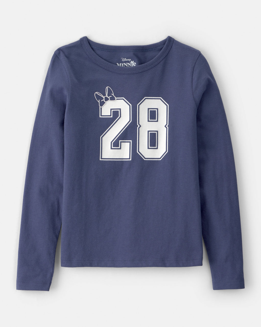 OshKosh B'gosh Qız Uşaq Disney© Minnie Mouse Uzun Təkə Bluzka - Tünd Mavi