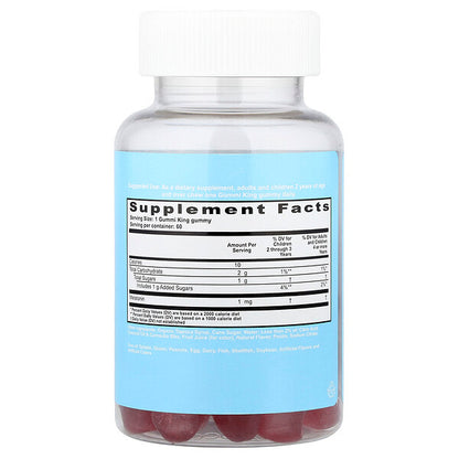 Gummiking Melatonin Uşaqlar üçün Çiyələk 1 Mg 60 Qamma Vitaminlər