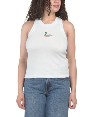 PACIFIC &amp; CO Mallard Embroidered Tank Top