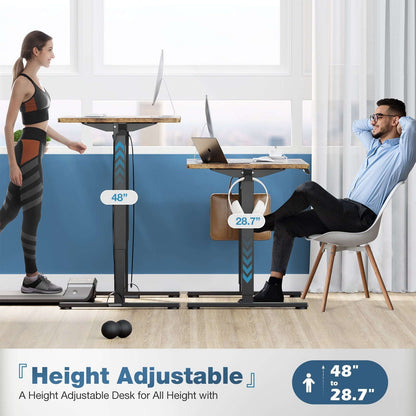 edx Elektrik Tənzimləməli İş Masası, 48 x 24 Düym Ergonomik Masası YoxYox