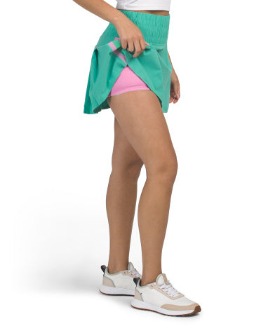 THE BUBBLE Yan Çizgili Capri Skort