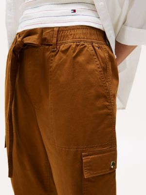 Tommy Hilfiger Kəmər Bağlı Cargo Joqqer, Highland Xaki