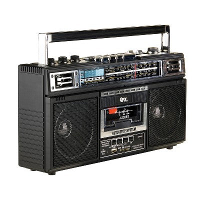 QFX® Bluetooth® Kaset USB/SD™ Kart/AM/FM/SW1-2 Radio Boom Box Qara