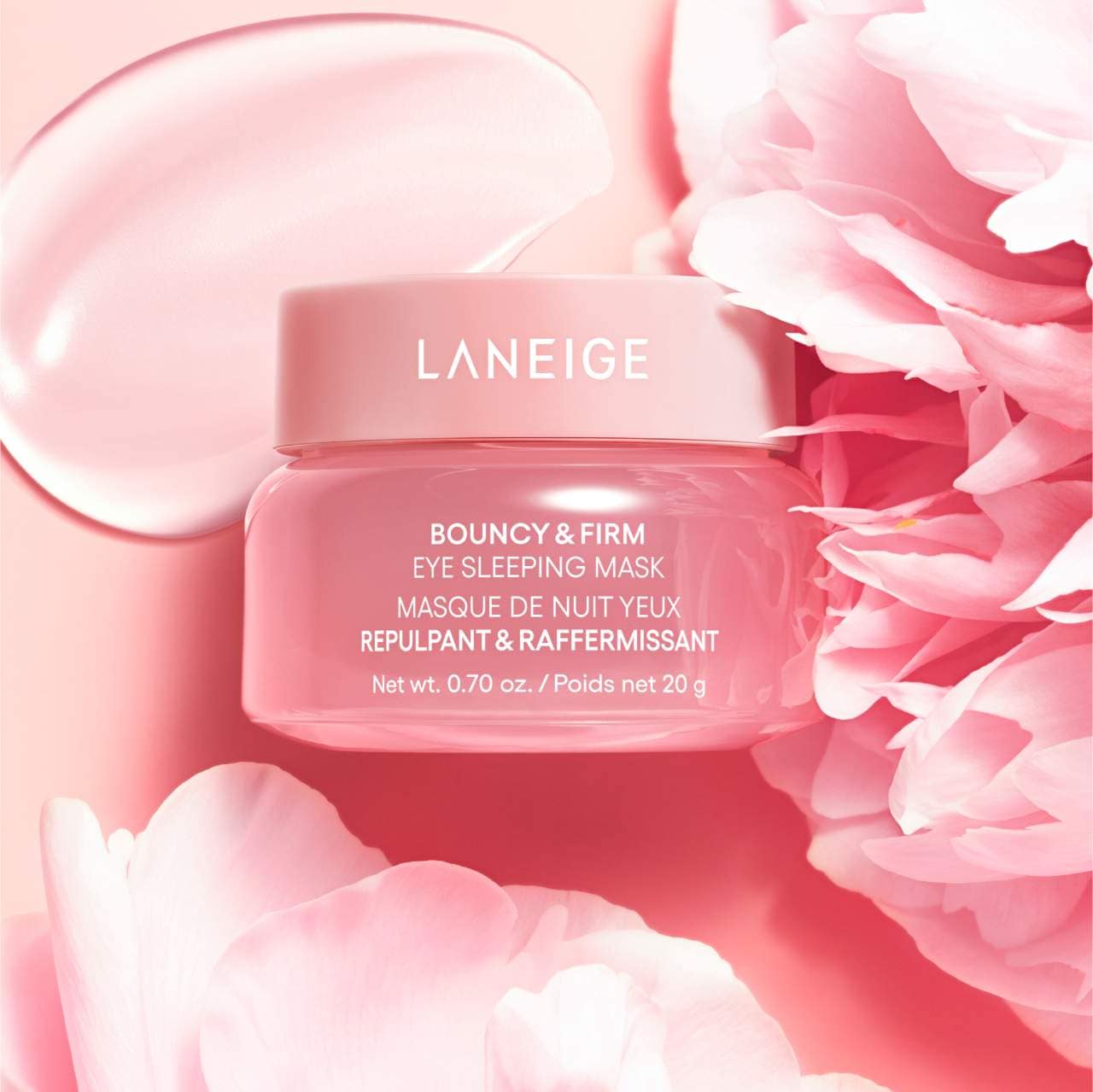 LANEIGE Bouncy & Firm Göz Parlaqlığı Artıran Yuxu Maskası Boyanı + Kollajen Kompleksi™