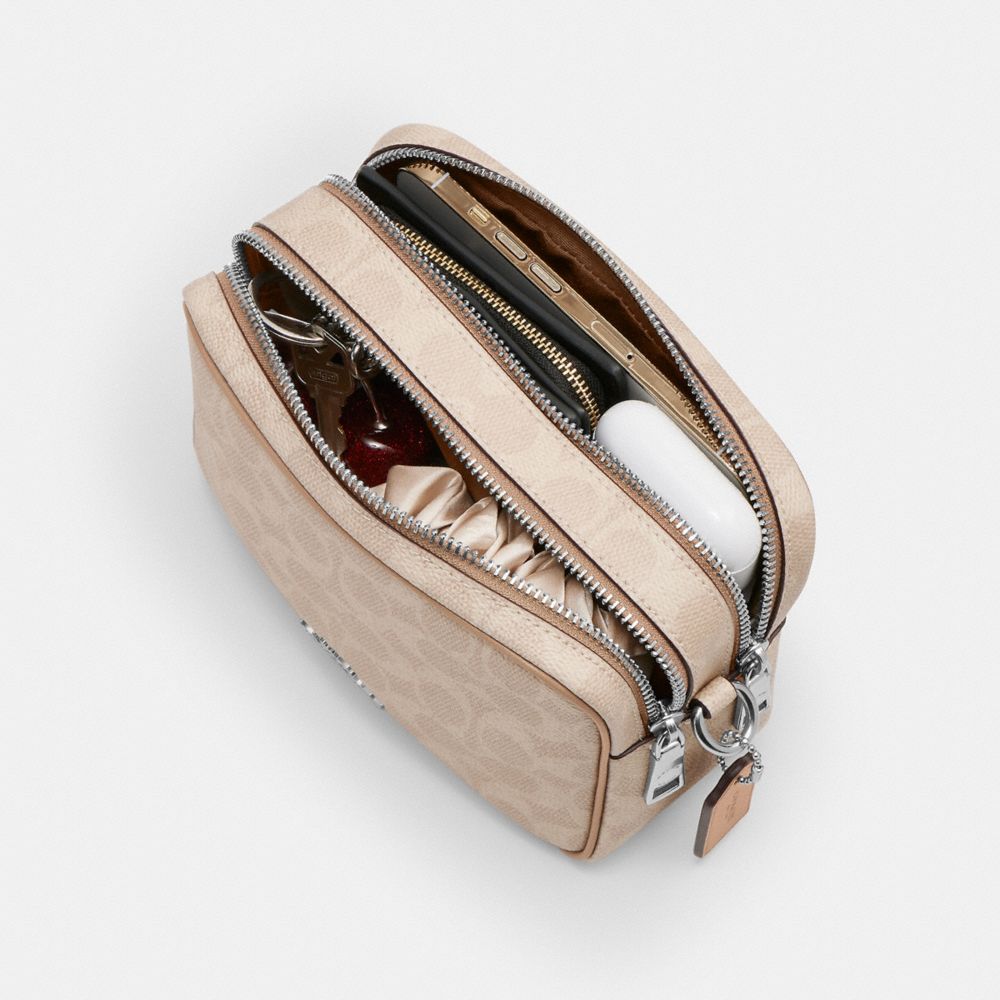Coach Mini Carey Çarpaz Çanta Signature Canvas Kolleksiyası