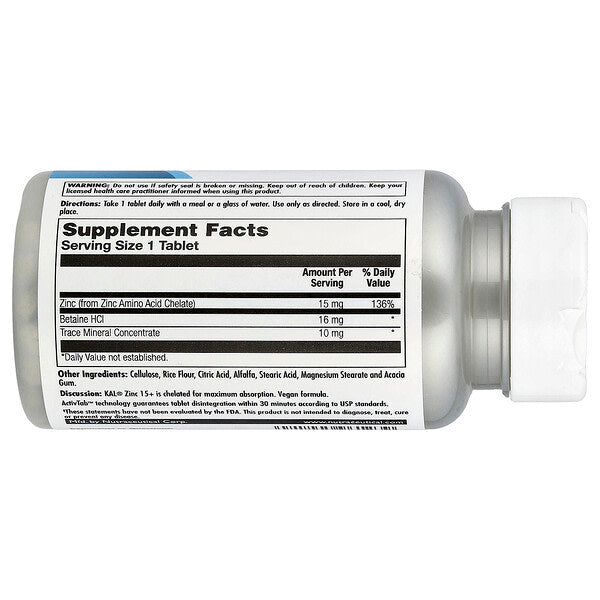Kal Zinc 15 Chelated 100 Tablet