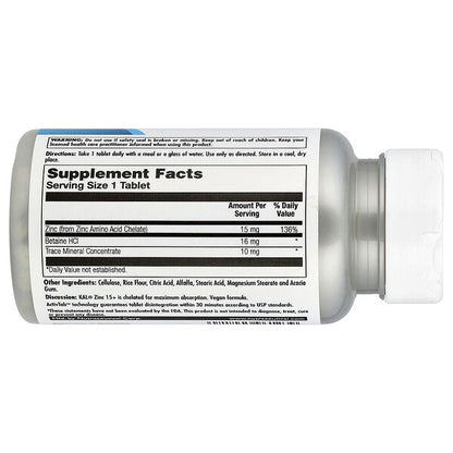 Kal Zinc 15 Chelated 100 Tablet