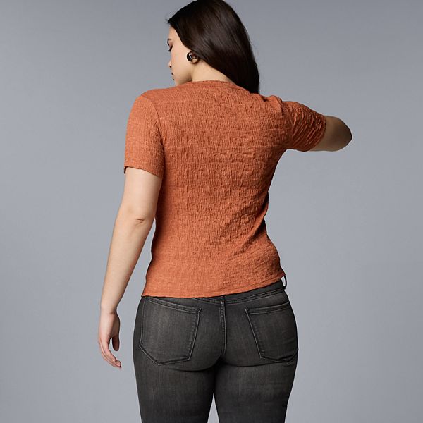 Qadın Simply Vera Vera Wang Teksturlu Köynək