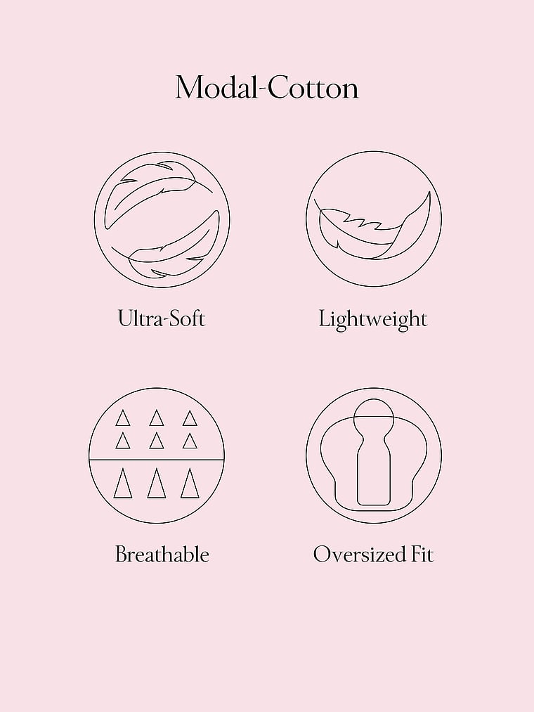 Victoria's Secret Modal-Pambıq Uzun Pijama Dəsti