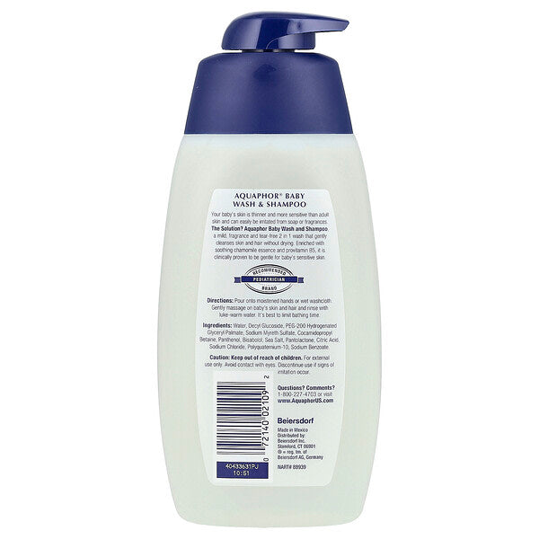 Aquaphor Baby Wash Shampoo Ətri Olmayan 500 ml