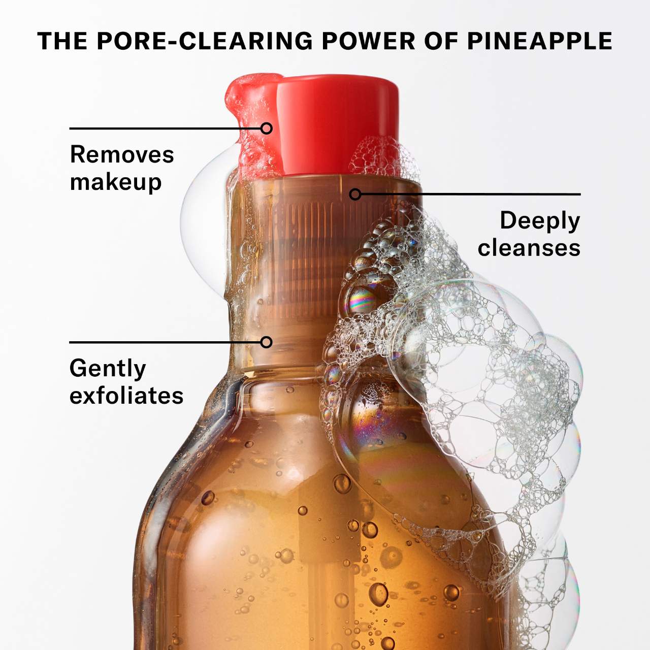 JOSIE MARAN Ananas Enzimlı Exfoliant + Aydınlatıcı Köpüklü Üz Yuma Jeli AHA-larla