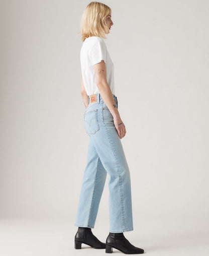 Levi's Qadın Ribcage Yüksək Bel Düz Biləkli Cins
