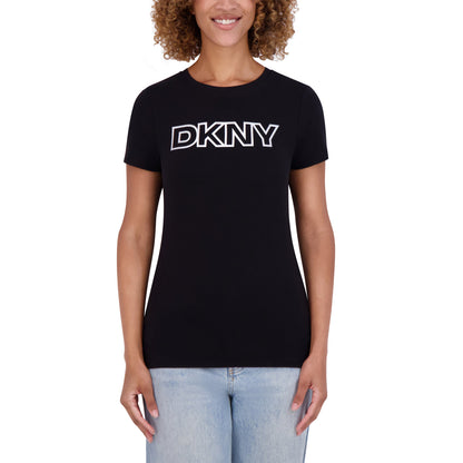 DKNY Sport Qadın Qısa Rəvan Loqo Köynəyi