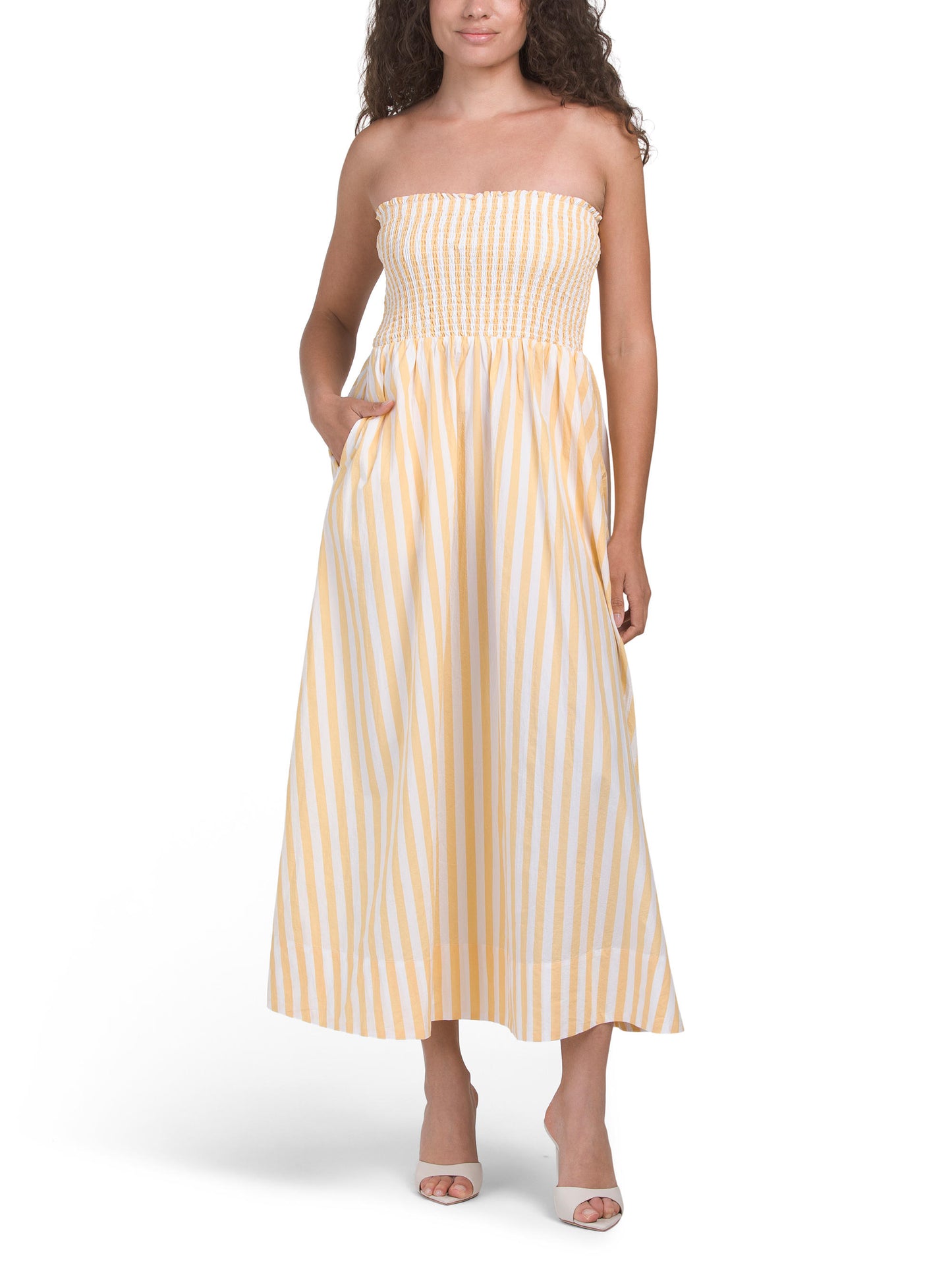 Pima Cotton Sutton Strapless Maxi Geyim