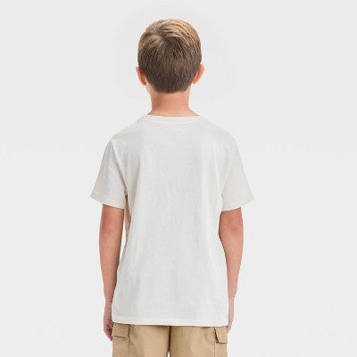 Cat & Jack Oğlan Qısa Tətəkli Köynəyi Off-White M