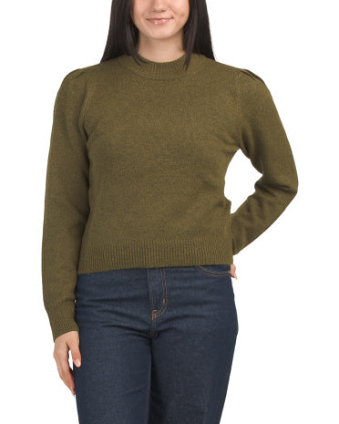 MICHAEL STARS Genova Puff Sleeve Qadın Sweater