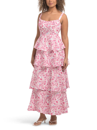 SELFIE LESLIE Provence Bloom Pilləli Midi Geyim