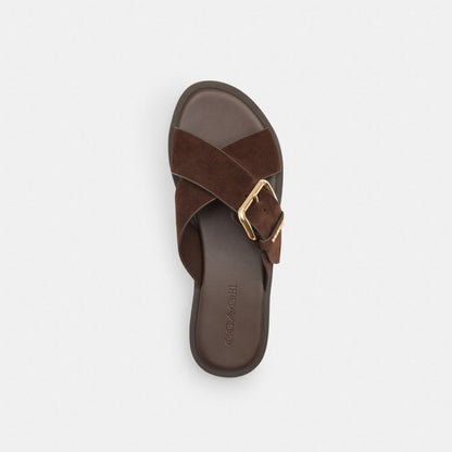 Coach Crisscross Buckle Sandal