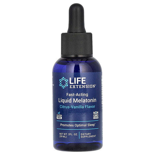 Life Extension Sürətli Təsir Edən Maye Melatonin Sitrus Vanilya 2 Fl Oz 59 Ml YoxYox