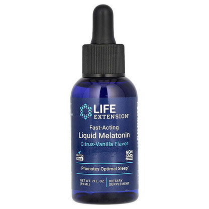 Life Extension Sürətli Təsir Edən Maye Melatonin Sitrus Vanilya 2 Fl Oz 59 Ml YoxYox