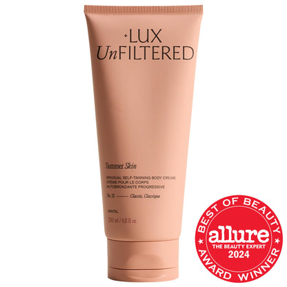 Lux Unfiltered Summer Skin Hydrating Gradual Self-Tanning Body Cream Sandalwood