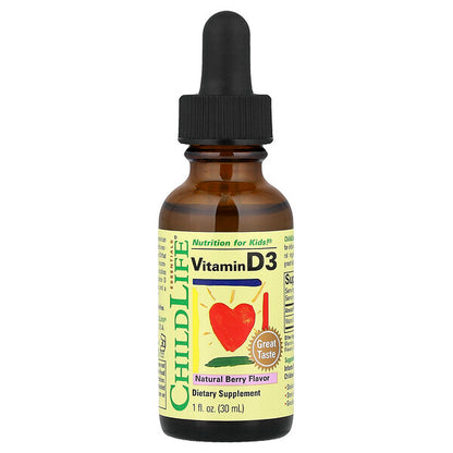 Childlife Essentials D3 Vitamini Təbii Giləmeyvə 500 IU 30 ml