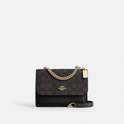 Coach Mini Klare Çapraz Çanta Signature Canvas