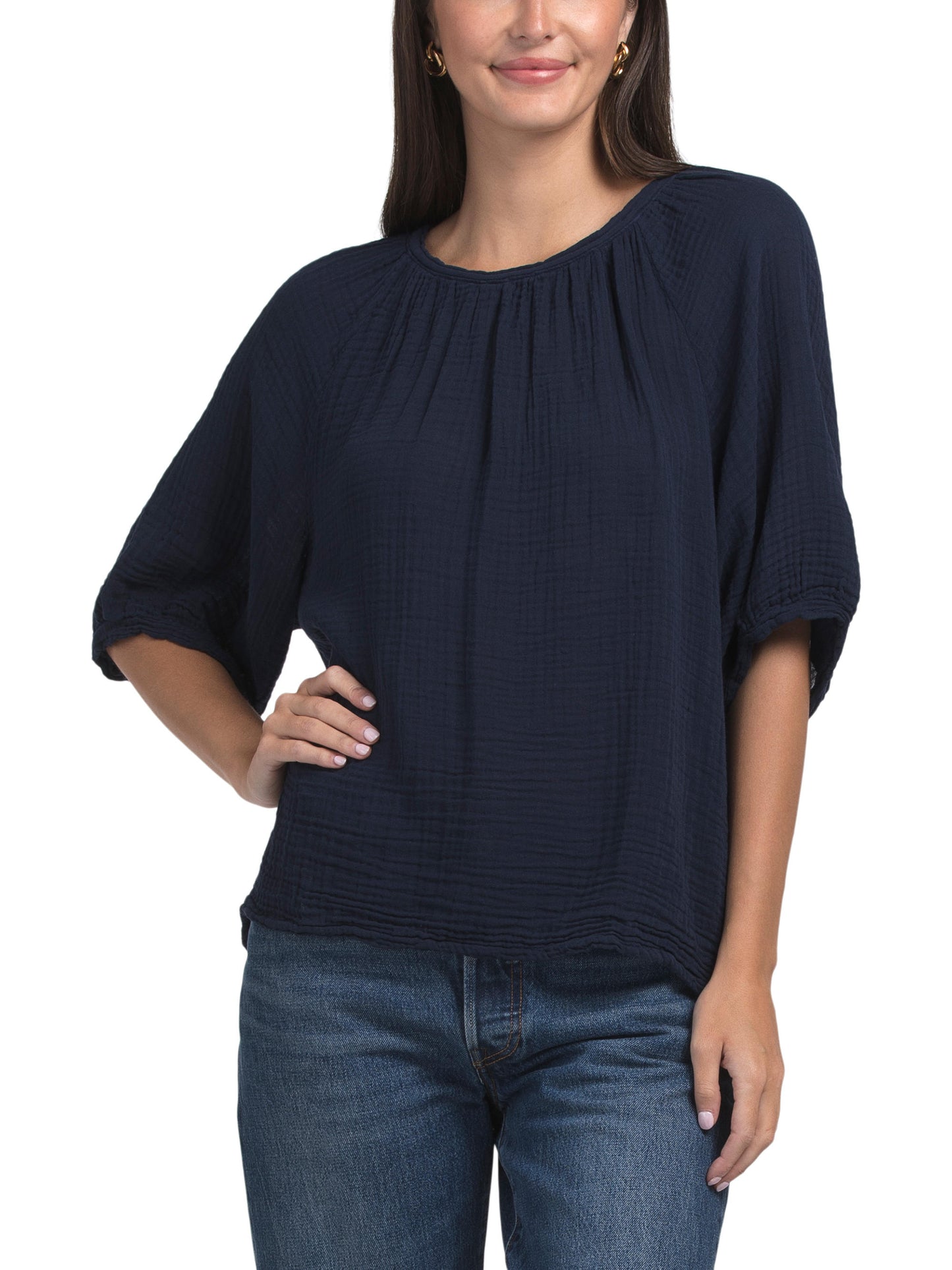 MICHAEL STARS Made In Usa Jane Puff Sleeve Top